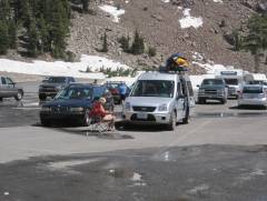 Basecamp while hiking up Mt Lassen