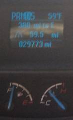 Thermometer going insane?! Air temp was 90*... Watch trip odometer progression vs temperature.
