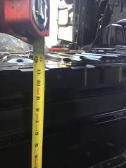 Total depth of steel floor without vinyl is 11 inches