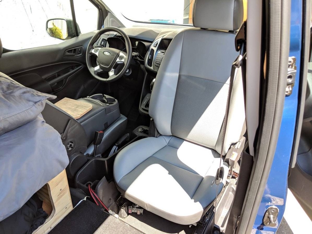 Transit connect store 3 seat conversion